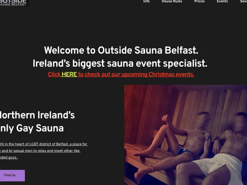 Outside Sauna Belfast